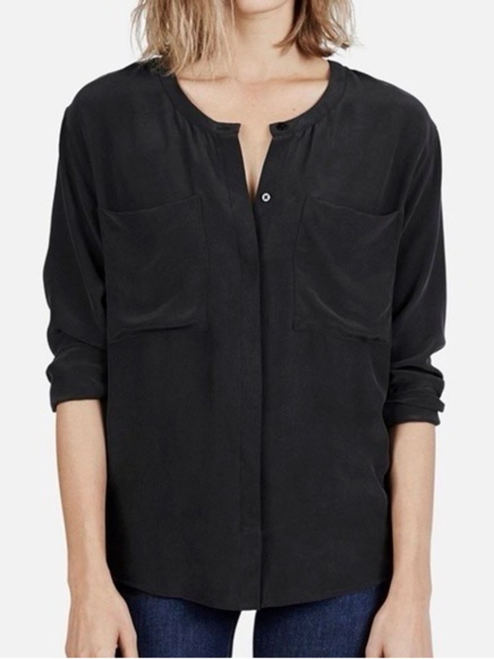 Everlane Silk Pocket Blouse